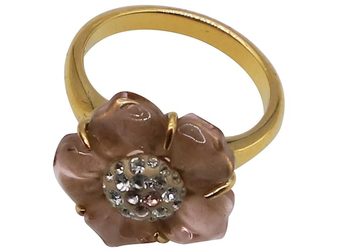 Swarovski Blumenmotiv-Ring in rosa Kristall Pink  ref.677499