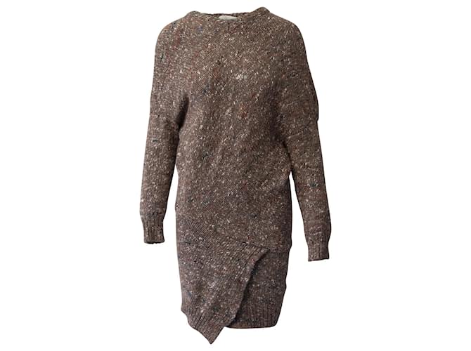 Stella Mc Cartney Stella McCartney Chunky Knit Sweater Dress in Beige Wool  ref.677597