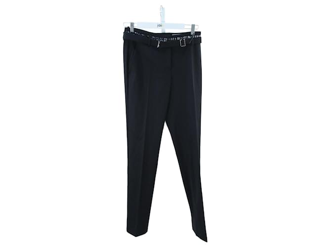 Prada pants 38 Black Wool  ref.677645