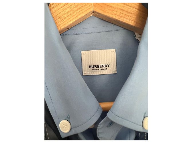 Camicia Burberry in cotone blu 