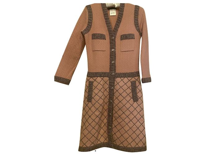 Chanel Kaschmirrosa mittellanger Frack Pink