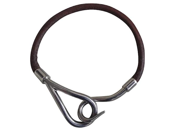 Hermès Bracelets Brown Leather  ref.677839