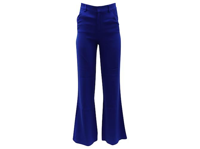 Alice + Olivia Flared Pants in Blue Viscose Cellulose fibre  ref.677951