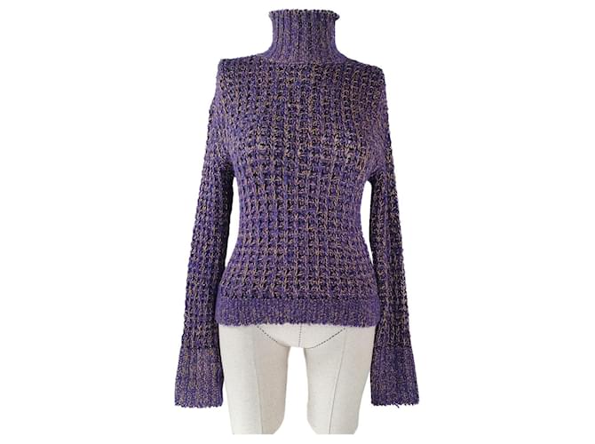 Versace Knitwear Purple Polyamide Acetate Mohair  ref.677962