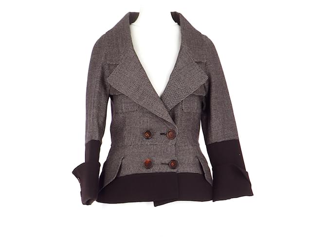 Céline Vest / Blazer Grey Wool  ref.678088