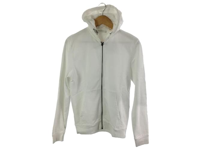 [Used] *PRADA zip hoodie/XS/cotton/WHT/plain/SJN266 R201 Q86 [ladies wear] White  ref.678536