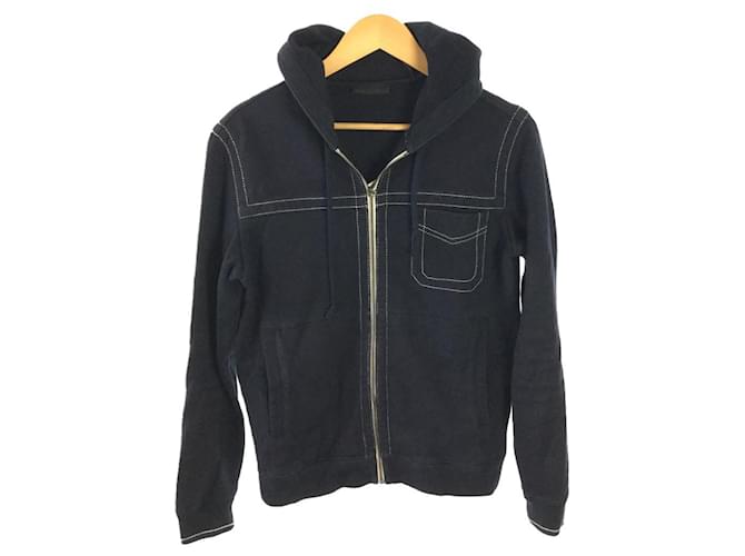 [Used] *PRADA Zip hoodie/XS/Cotton/NVY [Menswear] Navy blue  ref.678548