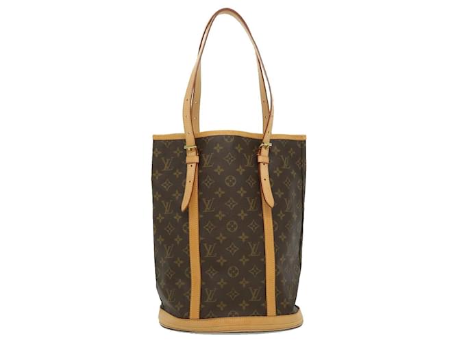 Louis Vuitton Bucket Castaño Lienzo  ref.678644