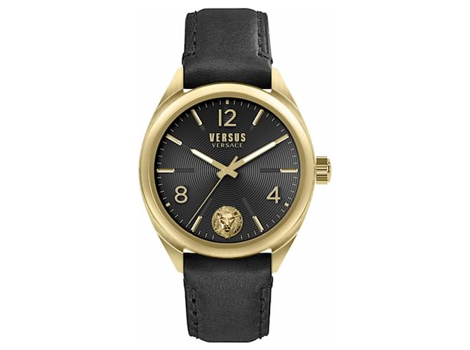 Relógio Alça Versus Versace Lexington Dourado Metálico  ref.410097