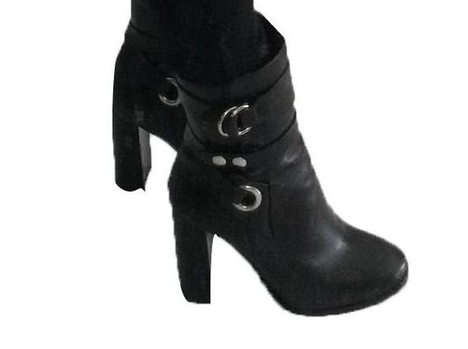 Botines Isabel Marant Aspeyn de piel negra 38 Negro
