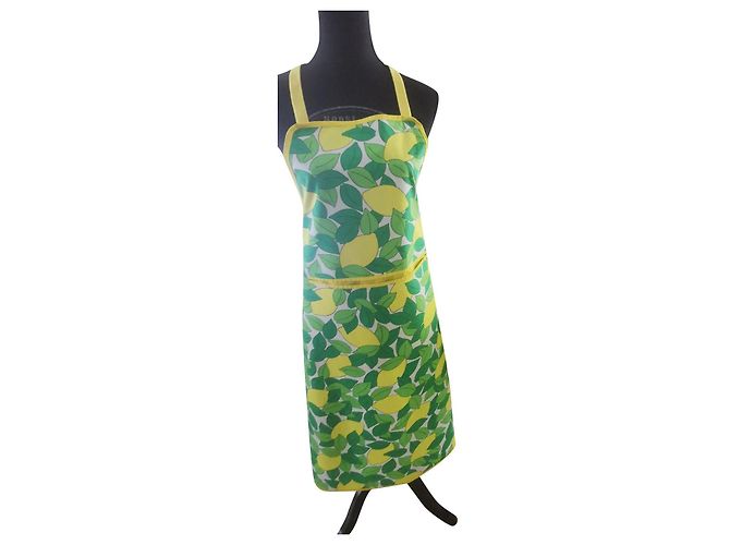 Hermès Ropa de hogar ''Limones'' Multicolor Amarillo Verde claro