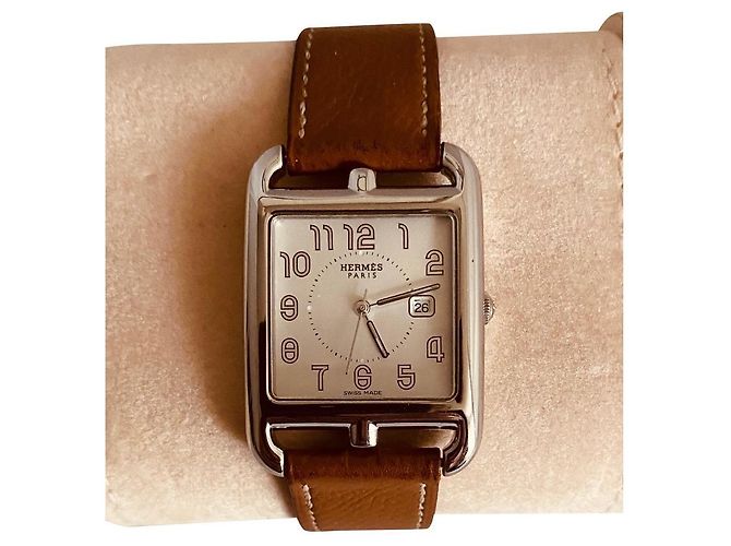 Hermès Cape Cod GM Prata Aço