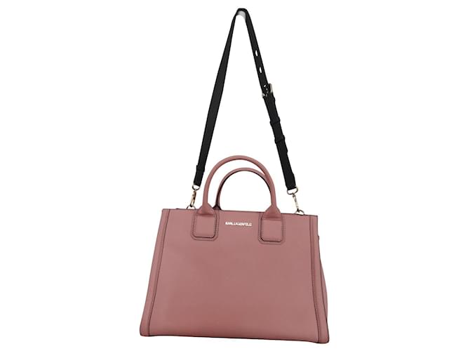 Karl Lagerfeld Handbags Pink Leather  ref.678592