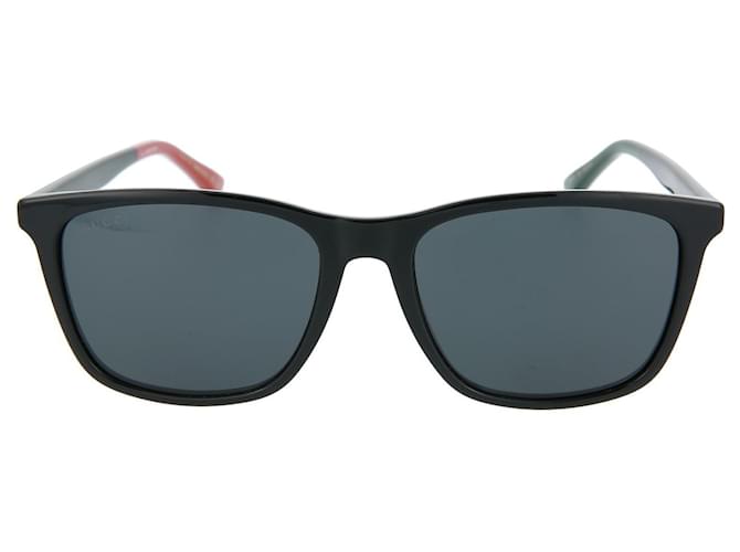 Gucci Sonnenbrille mit eckigem Rahmen Grau  ref.679034