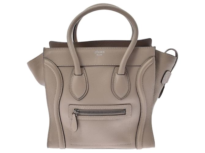 Céline Luggage Beige Pony-style calfskin  ref.679190