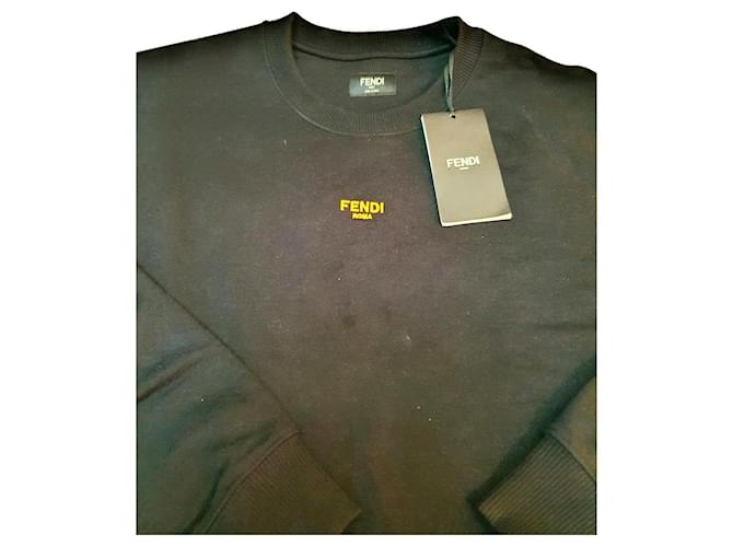 Fendi Sweaters Black Cotton  ref.679284