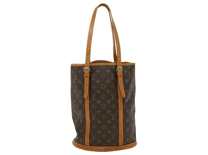 Louis Vuitton Bucket Brown Leather  ref.679288