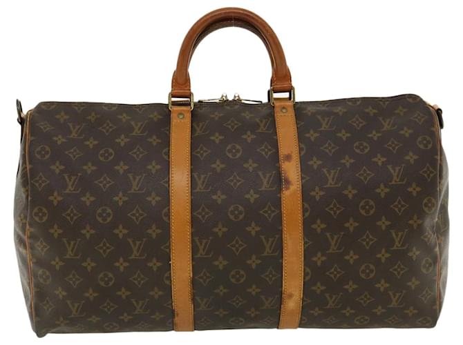 Louis Vuitton Keepall 50 Brown Cloth  ref.679331