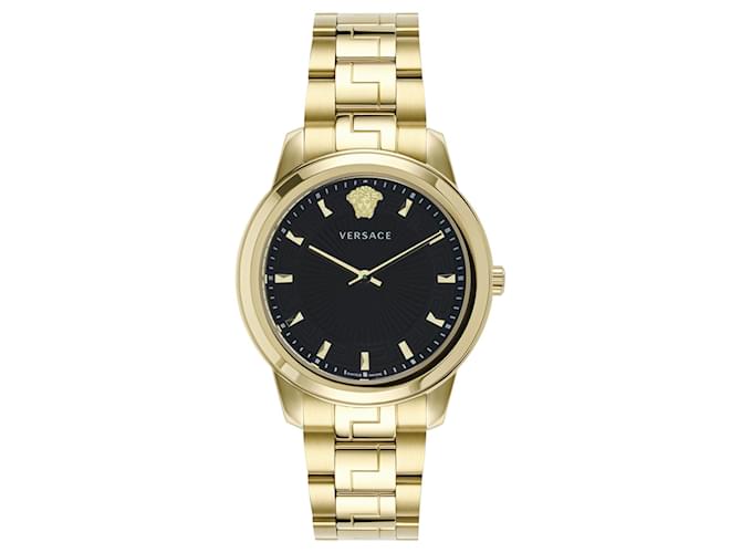 Versace Greca Bracelet Watch Golden Metallic  ref.679420