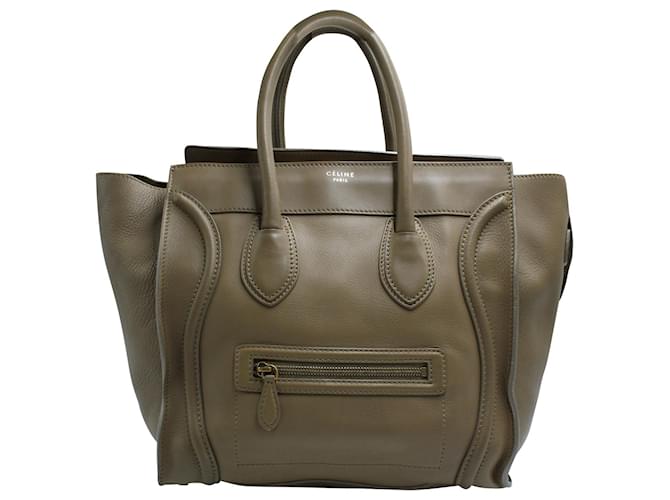 Céline Celine Mini Luggage Tote in Brown Leather  ref.679439