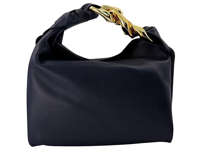 JW Anderson Small Chain Hobo Bag in Blue Leather  ref.679442