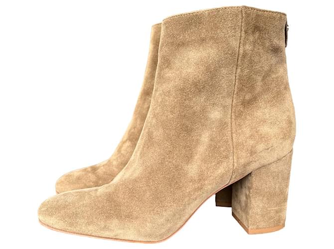 Max & Co Ankle Boots Beige Suede  ref.679529