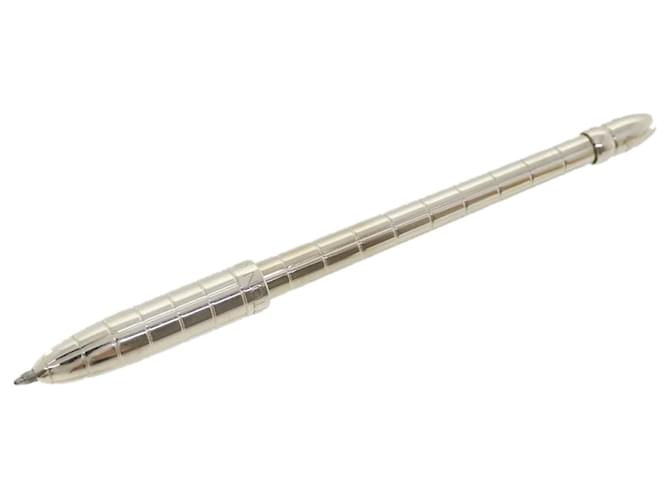 LOUIS VUITTON Stylo Agenda GM Ballpoint Pen Silver N75003 LV Auth bs2450 Silvery Metal  ref.679629