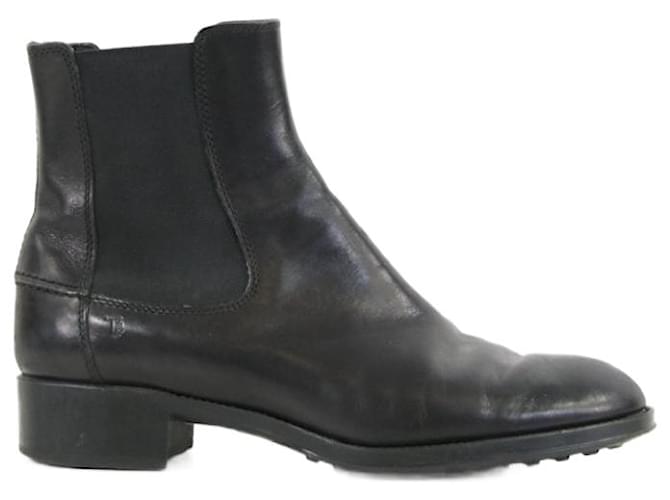 Tod's Boots 36 Black Leather  ref.679657