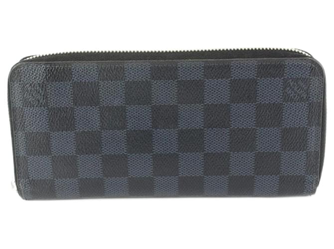 Zippy Louis Vuitton Portafoglio lungo con zip e zip verticale blu scuro Damier Cobalt  ref.679776