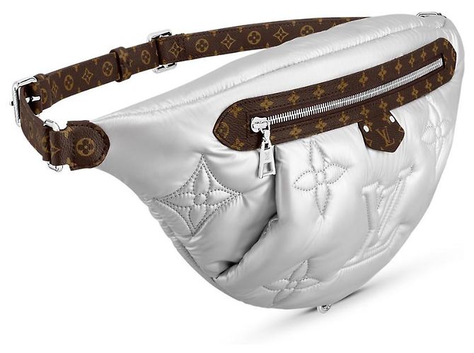 Louis Vuitton LV Bumbag in silver nylon new Silvery