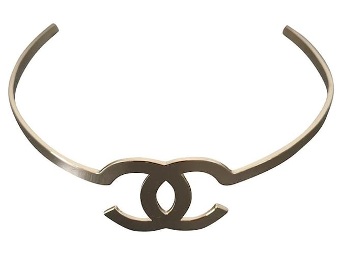 Coco Crush Chanel Stirnband Golden Metall  ref.679984