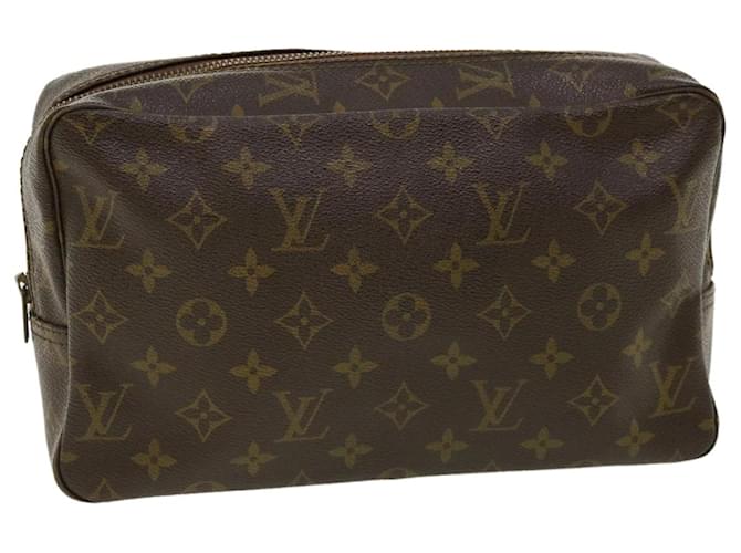 Louis Vuitton Monogram Trousse Toilette 28 Pochette M47522 LV Auth jk2541 Tela  ref.680135