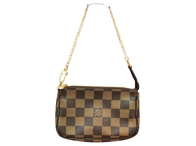 Louis Vuitton Damier Ebene Daily Pouch - Brown Clutches, Handbags