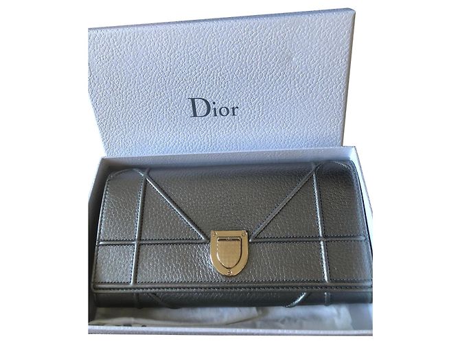 Miss Dior Dior Leder Clutch mit Kette
