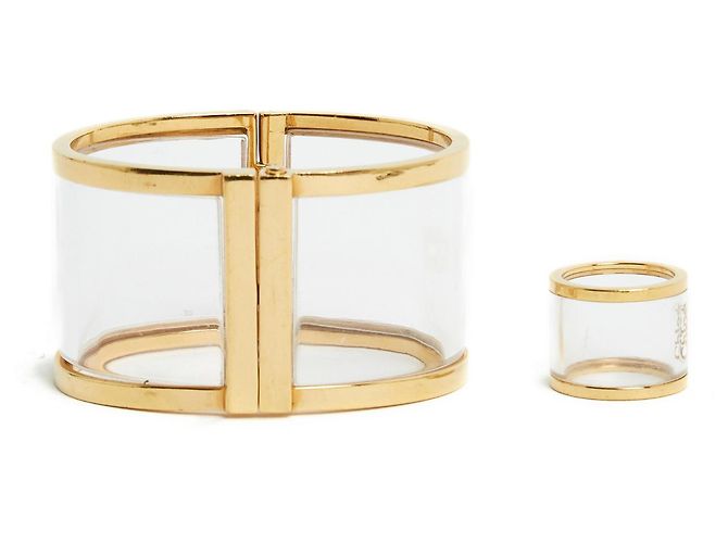 Chloé ARMBAND UND RING HELLGOLD Golden Metall