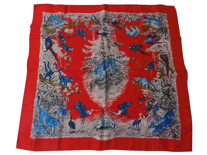 Hermès Equateur wash Seidentuch mehrfarbig Mehrfarben