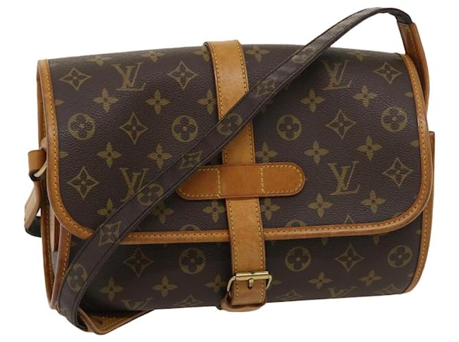 Louis Vuitton Sologne Monogram Purse Crossbody Brown LV Shoulder Bag