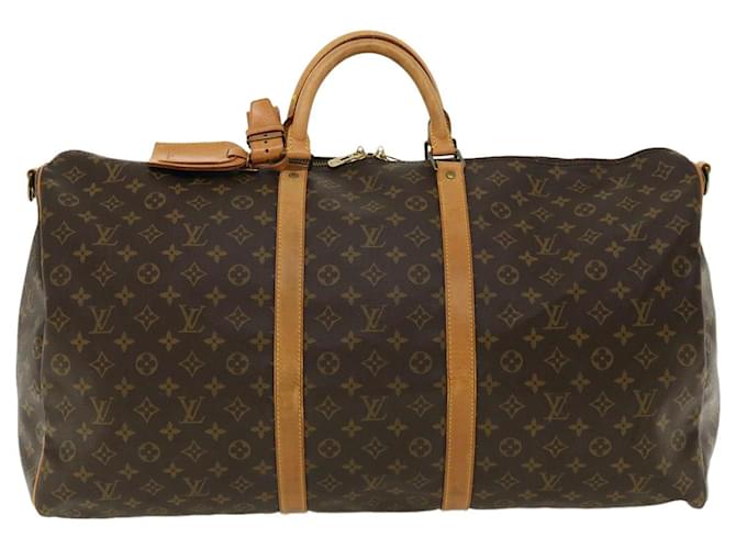 Louis Vuitton Keepall 60 Brown Cloth  ref.680627