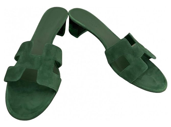 Hermès Oasis Green Leather