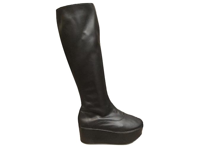 Repetto p boots 38 New condition Black Leather  ref.680741