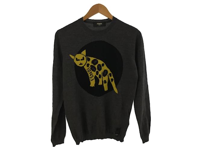 Fendi Sweater Grey Wool  ref.680790