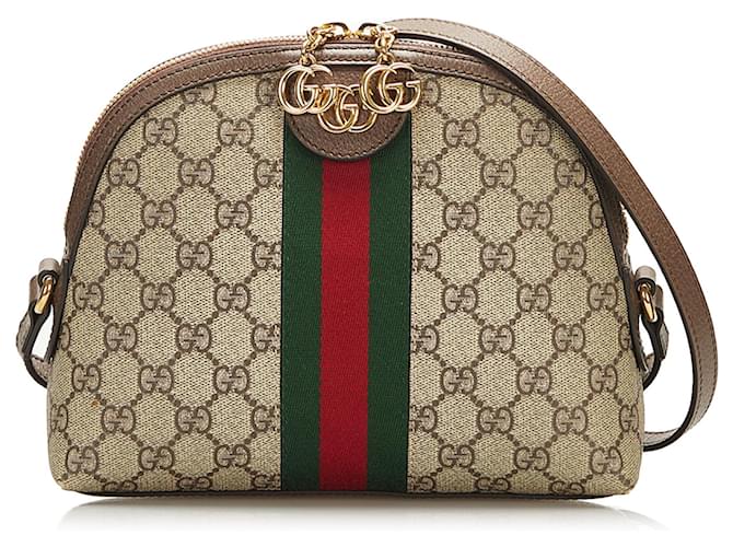 Gucci GG Supreme Small Zip-Top Crossbody Bag