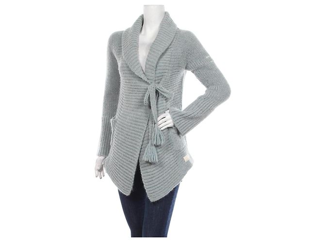 Odd Molly Strickjacke Grau Wolle Alpaka