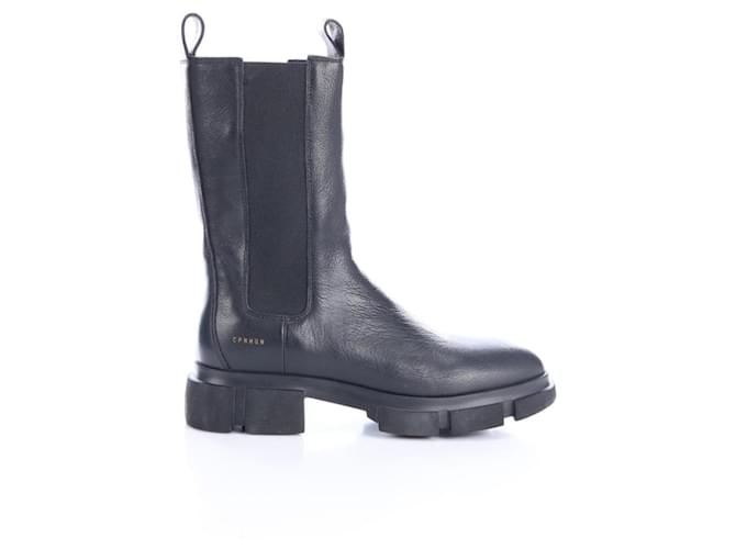 Autre Marque Boots Black Leather  ref.681253