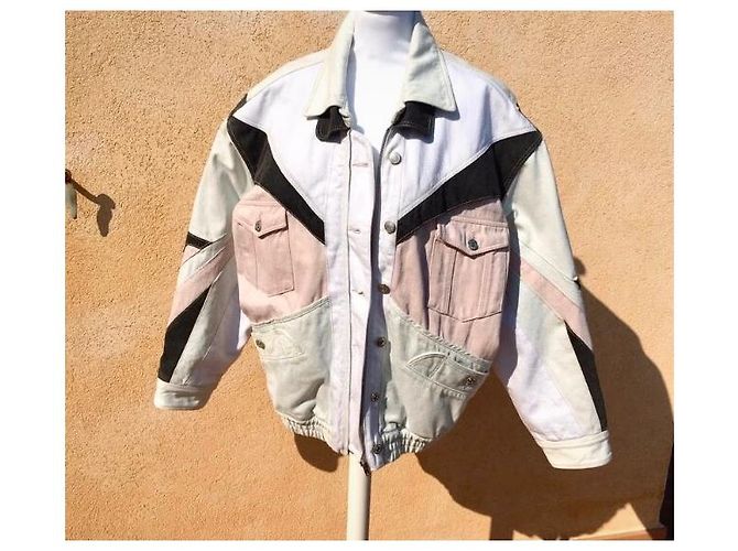 Isabel Marant Jaqueta acolchoada Sao azul jeans claro algodão Azul claro