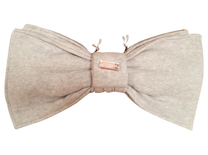 Pochette Noeud Papillon Alexis Mabille Gris Coton