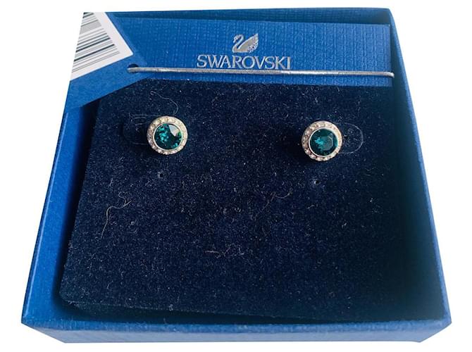 Swarovski Earrings Light green Metal  ref.681455