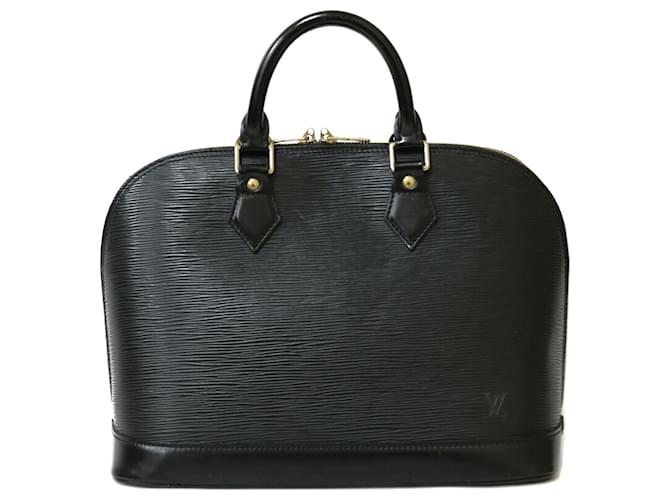 Louis Vuitton Alma Schwarz Leder  ref.681462