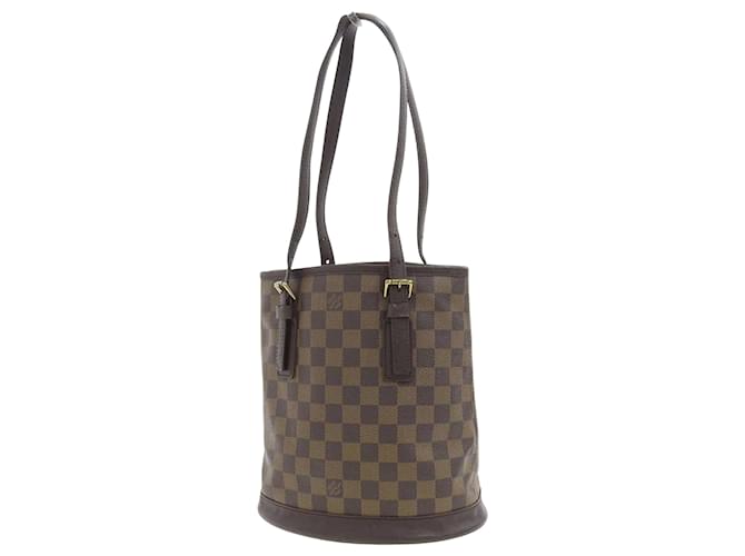 Louis Vuitton Bucket Brown Cloth  ref.681532