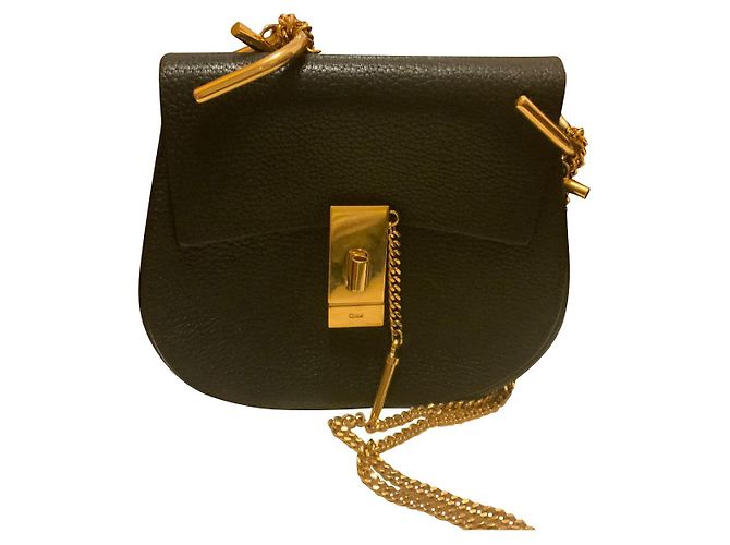 Alison Sac à main Chloé en cuir noir